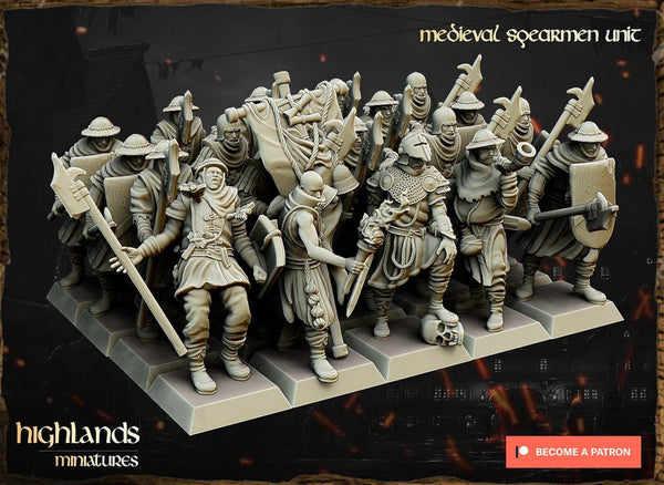 Men at Arms Unit by Highlands Miniatures