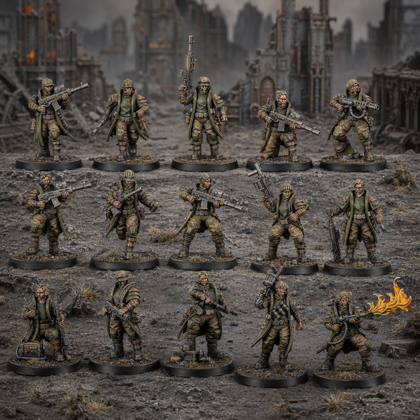 The Alcat Rats Penal Vanguard - The Alcat Rats Infantry Squad (Preassembled) by Dakka Dakka