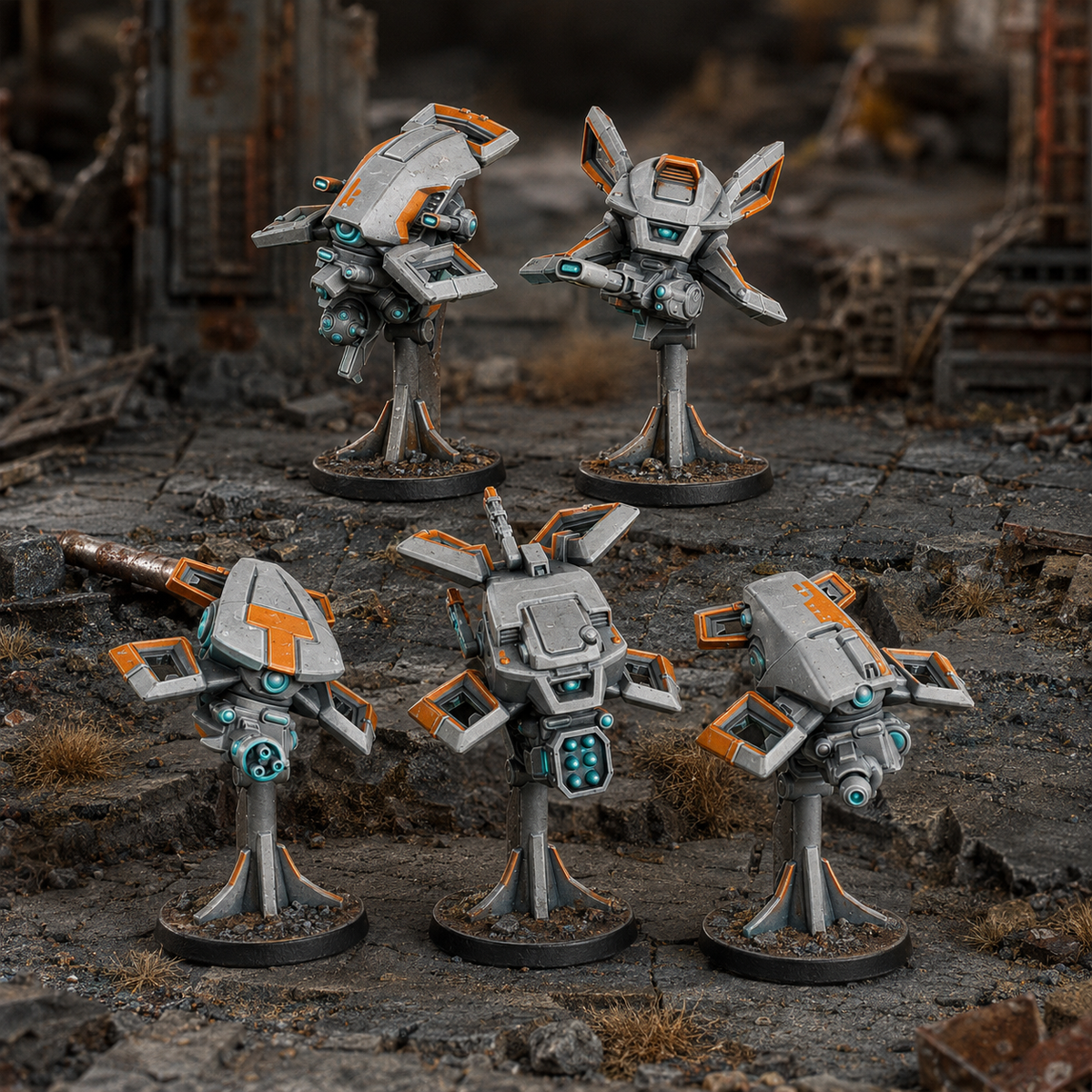 Midnight Sun Covenant - MSC Robot Planes and turret by DakkaDakka ...