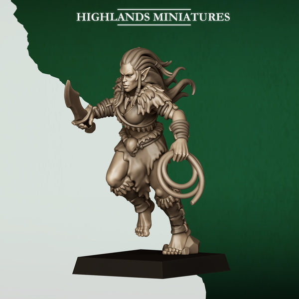 Feral Elves - Feral Animal Pack  Unit by Highlands Miniatures