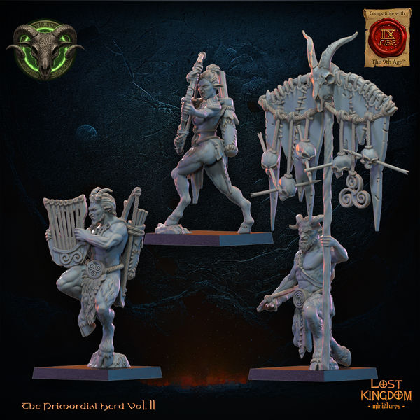 The Primordial Herd - Mongrel Archers  Unit by Lost Kingdom Miniatures