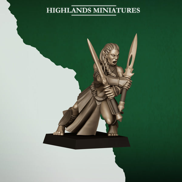 Feral Elves - Bladesingers  Unit by Highlands Miniatures