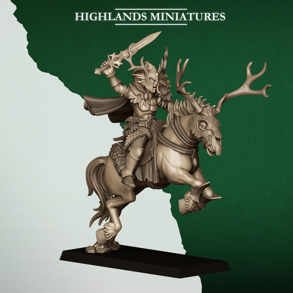 Feral Elves - Forest Riders Cavalry  Unit by Highlands Miniatures