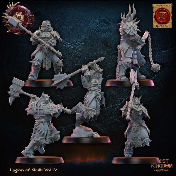 Warriors of the Dark Gods (Legion of Skulls)  - Skull Chosen  Unit by Lost Kingdom Miniatures