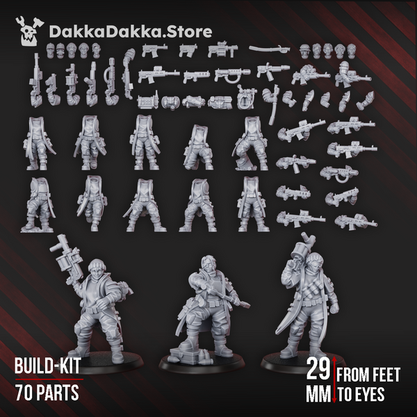 The Alcat Rats Penal Vanguard - The Alcat Rats Infantry squad (Build Kit) by Dakka Dakka
