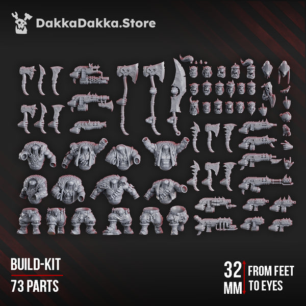 Green Porkaz Horde - Porkaz Boyz (Build Kit) by Dakka Dakka
