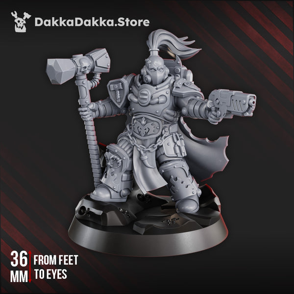 Space Knights - Agadrax the ForgeFire - Prime Armored Captain  by Dakka Dakka