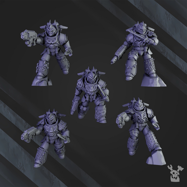 Space Knights - White Megalodon Clan Storm Squad by Dakka Dakka