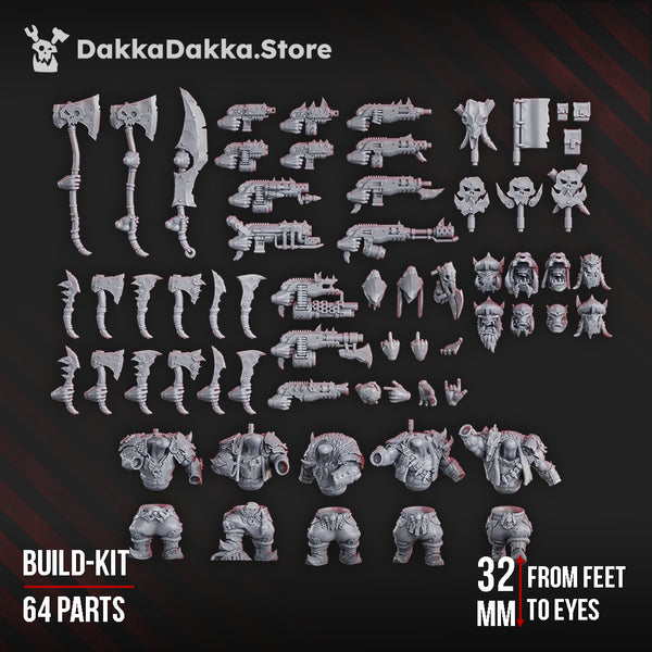 Green Porkaz Horde - Poraz Grorks (Build Kit) by Dakka Dakka