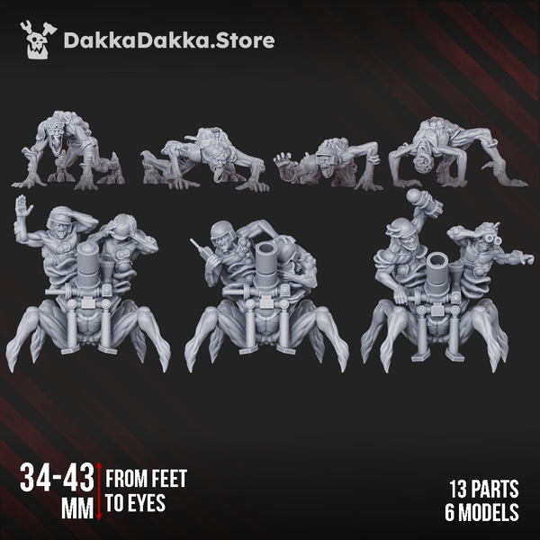 Agglomerate of Sector Gribabos (ASG) - Shroomspawn Weapons Crew Squad by Dakka Dakka