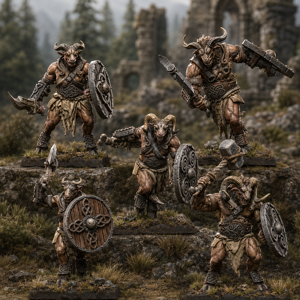 The Primordial Herd - Wildhorn Herd  Unit by Lost Kingdom Miniatures