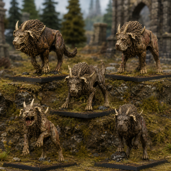 The Primordial Herd - Feral Hounds  Unit by Lost Kingdom Miniatures