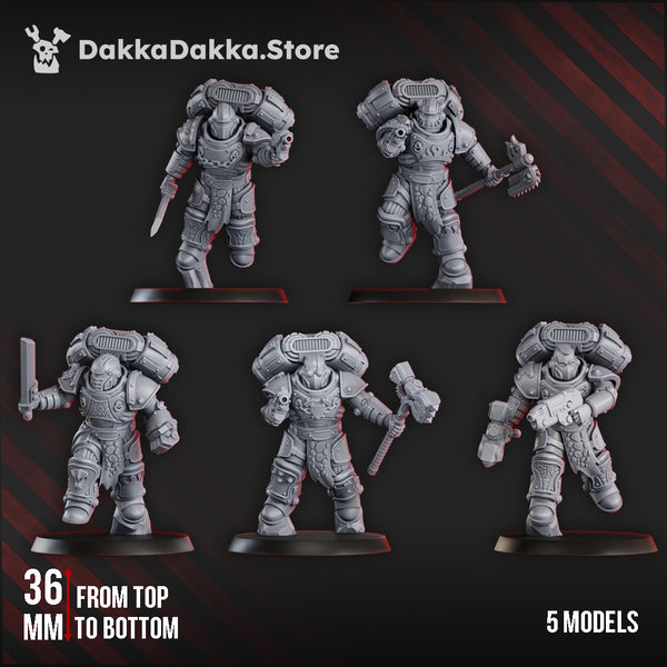 Space Knights - Ignisaurus Clan Warriors Storm Squad With Jetpacks by Dakka Dakka