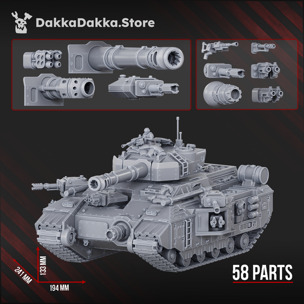 The Alcat Rats Penal Vanguard - Superheavy tank Smilodon S-9 by Dakka Dakka
