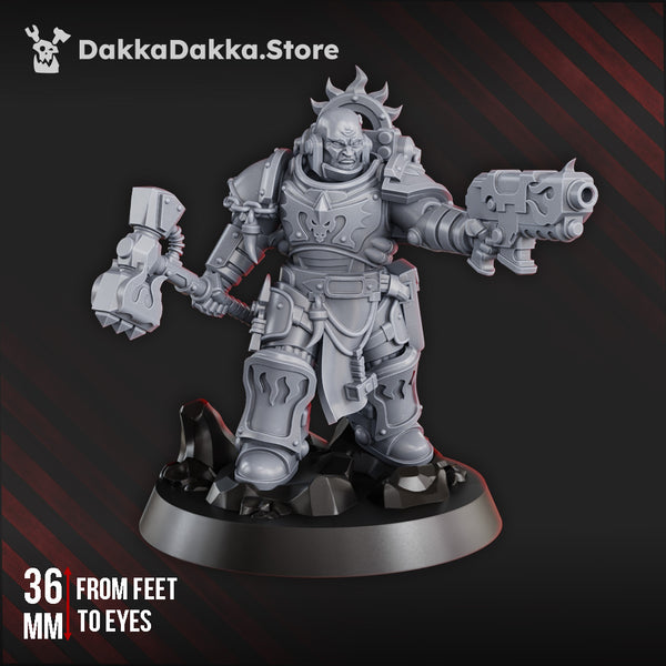 Space Knights - Lieutenant Argus Saurus - Prime Armored Leader by Dakka Dakka