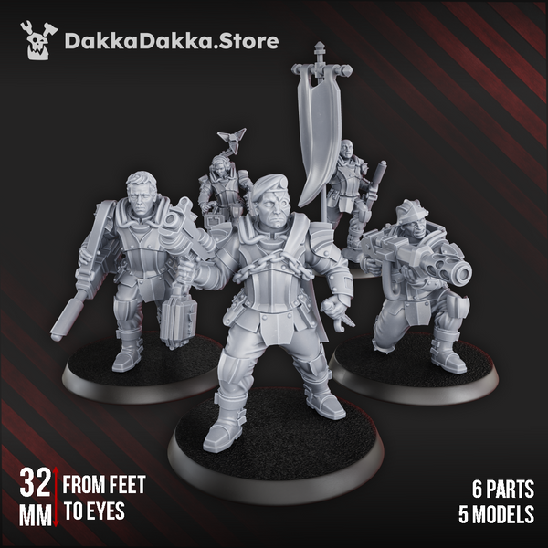 The Phaeton Special Forces Vanguard - Phaeton Special Forces Master Squad (Preassembled) by Dakka Dakka