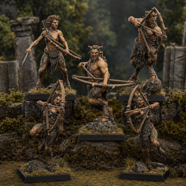 The Primordial Herd - Mongrel Archers  Unit by Lost Kingdom Miniatures