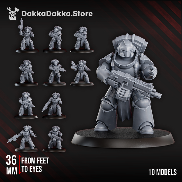 Space Knights - Space Knights Tactical Squad by Dakka Dakka