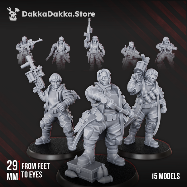 The Alcat Rats Penal Vanguard - The Alcat Rats Infantry Squad (Preassembled) by Dakka Dakka
