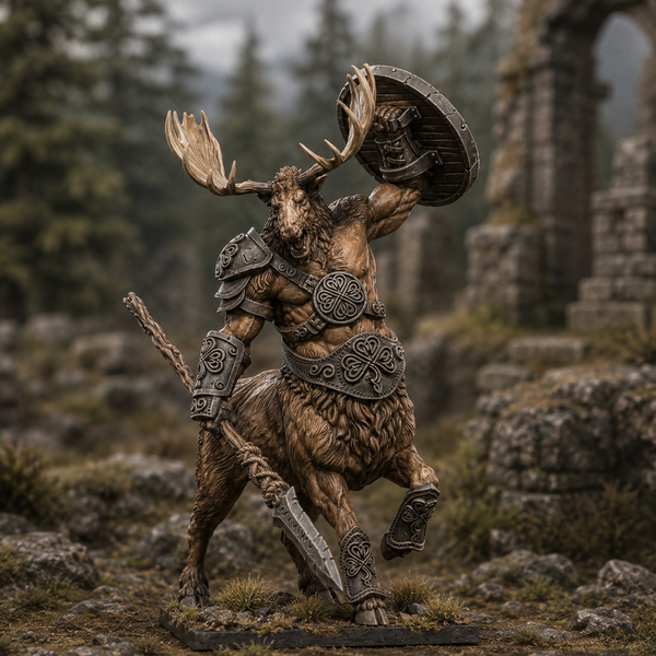 The Primordial Herd - Talvren, Centaur Chieftan  Unit by Lost Kingdom Miniatures