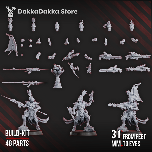 The Spacelair Anchorites - Spacelair Flamescale Squad (Build Kit) by Dakka Dakka