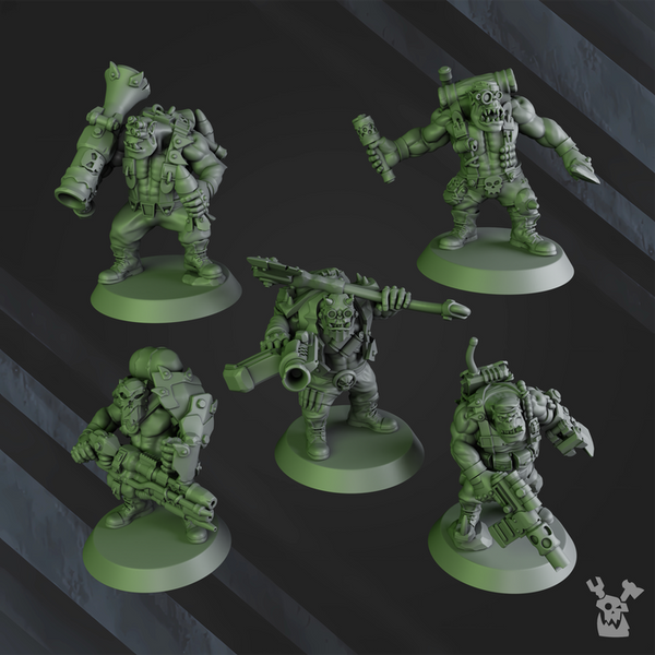 Da Horde - Blak Orks Mob by Dakka Dakka