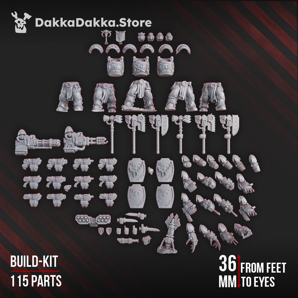 Space Knights - Ignisaurus Clan Destroyers (Build Kit) by Dakka Dakka