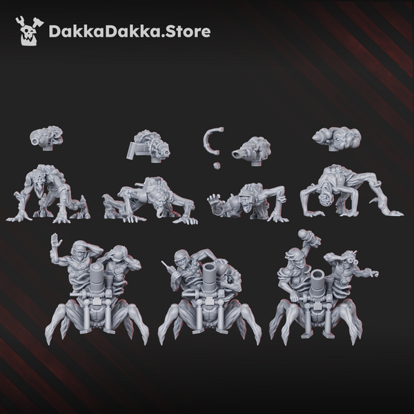 Agglomerate of Sector Gribabos (ASG) - Shroomspawn Weapons Crew Squad by Dakka Dakka
