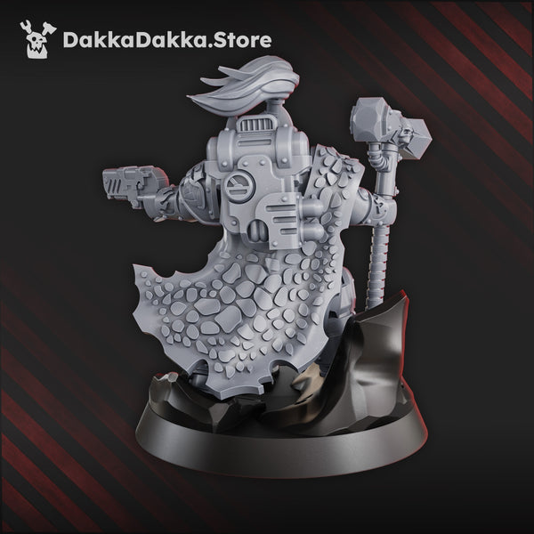 Space Knights - Agadrax the ForgeFire - Prime Armored Captain  by Dakka Dakka