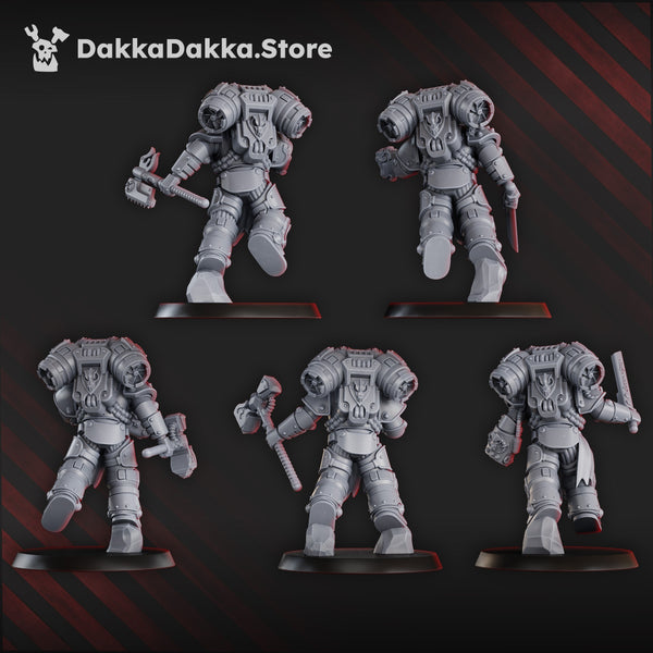 Space Knights - Ignisaurus Clan Warriors Storm Squad With Jetpacks by Dakka Dakka