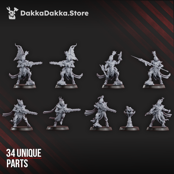 The Spacelair Anchorites - Spacelair Flamescale Squad (Build Kit) by Dakka Dakka