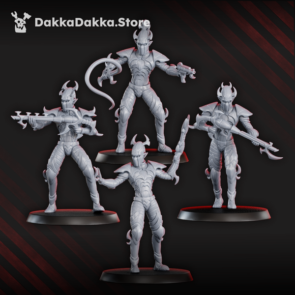 Dark Alvs - Warrior Squad - Night Raiders by Dakka Dakka
