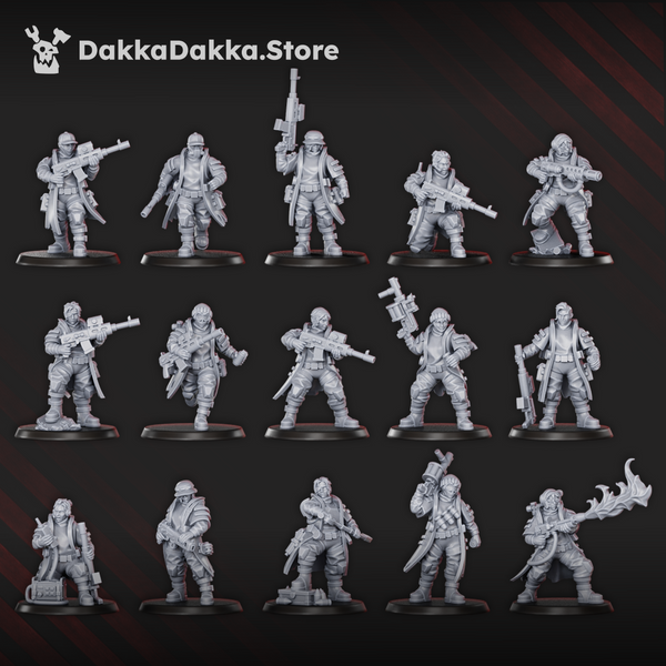 The Alcat Rats Penal Vanguard - The Alcat Rats Infantry Squad (Preassembled) by Dakka Dakka