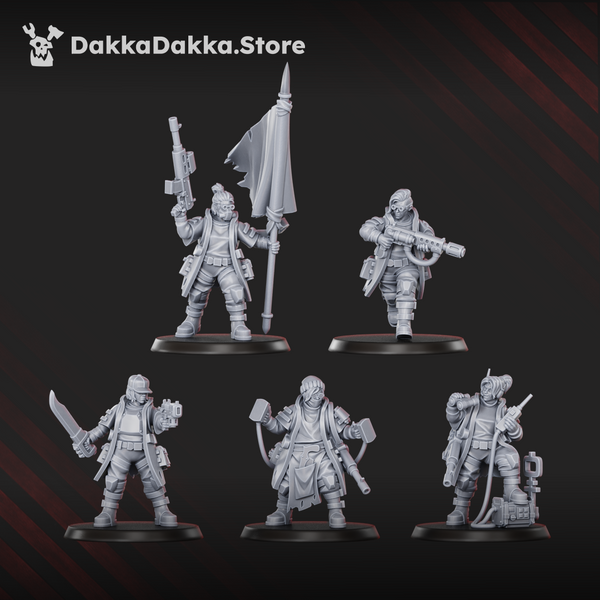 The Alcat Rats Penal Vanguard - The Alcat Rats Master Squad (Preassembled) by Dakka Dakka