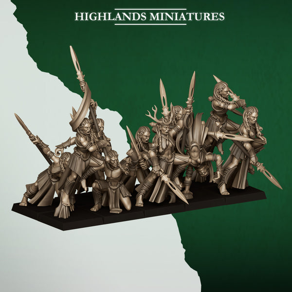 Feral Elves - Bladesingers  Unit by Highlands Miniatures
