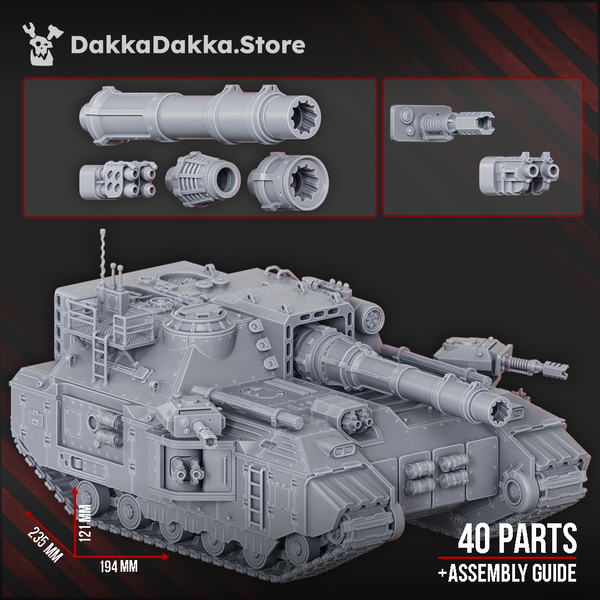The Alcat Rats Penal Vanguard - Superheavy Tank Barboudon B-5 by Dakka Dakka