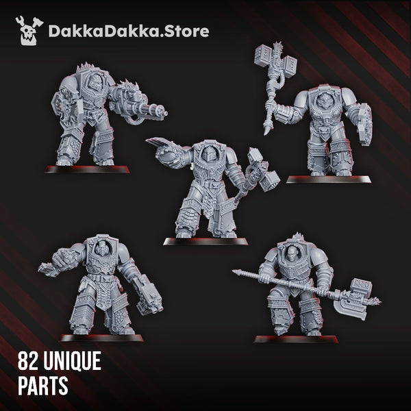 Fire Lizards - Volcano Armor Squad (Build Kit) by Dakka Dakka
