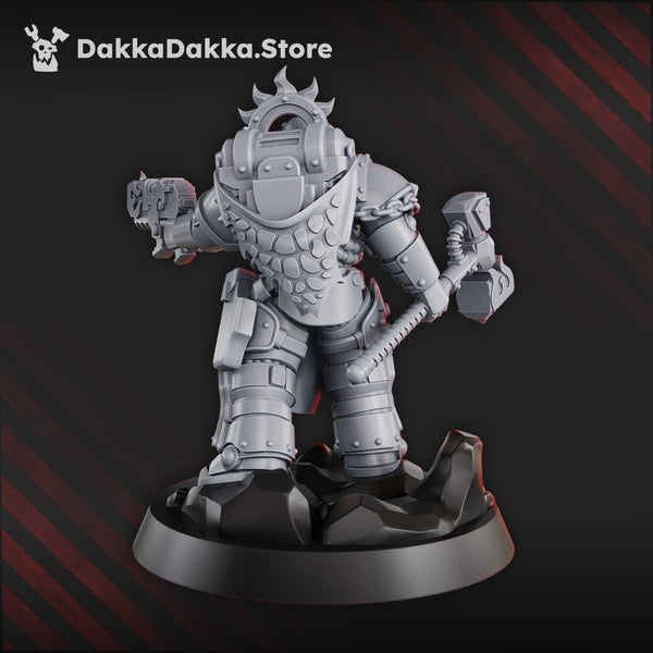 Space Knights - Lieutenant Argus Saurus - Prime Armored Leader by Dakka Dakka