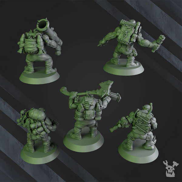 Da Horde - Blak Orks Mob by Dakka Dakka