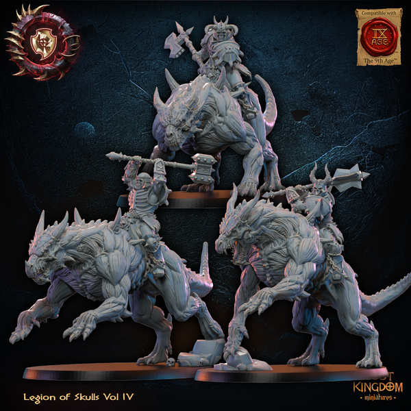 Warriors of the Dark Gods (Legion of Skulls)  - Skull Chosen Knights  Unit by Lost Kingdom Miniatures
