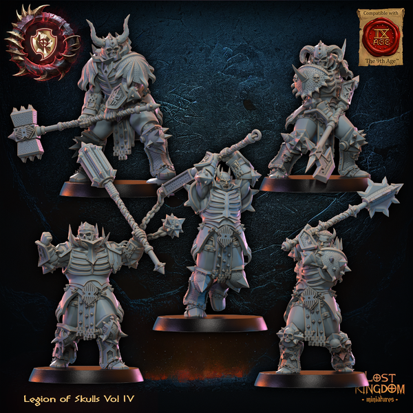 Warriors of the Dark Gods (Legion of Skulls)  - Skull Chosen  Unit by Lost Kingdom Miniatures