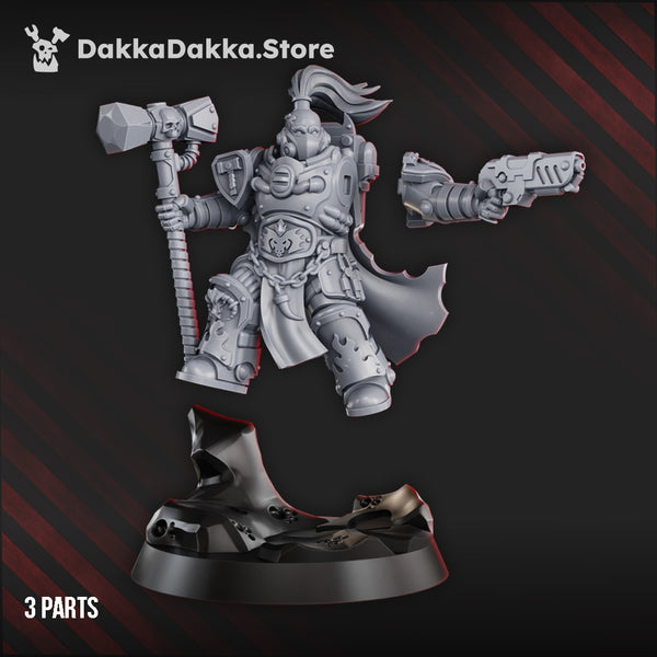 Space Knights - Agadrax the ForgeFire - Prime Armored Captain  by Dakka Dakka