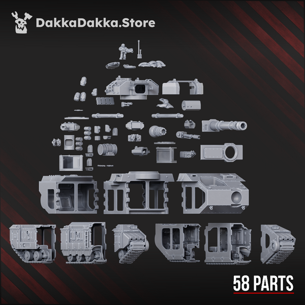 The Alcat Rats Penal Vanguard - Superheavy tank Smilodon S-9 by Dakka Dakka