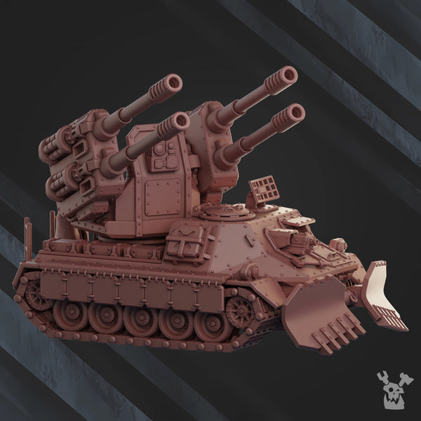 Frostborn Division - Anti-aircraft cannon Ural Lynx UL-87 by Dakka Dakka