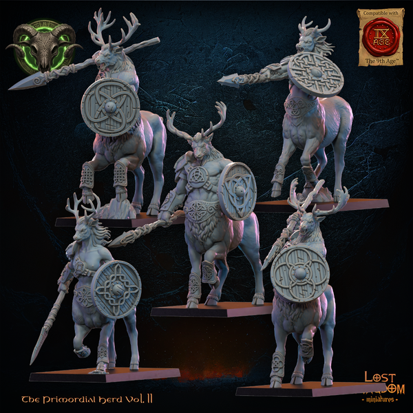 The Primordial Herd - Centaurs  Unit by Lost Kingdom Miniatures