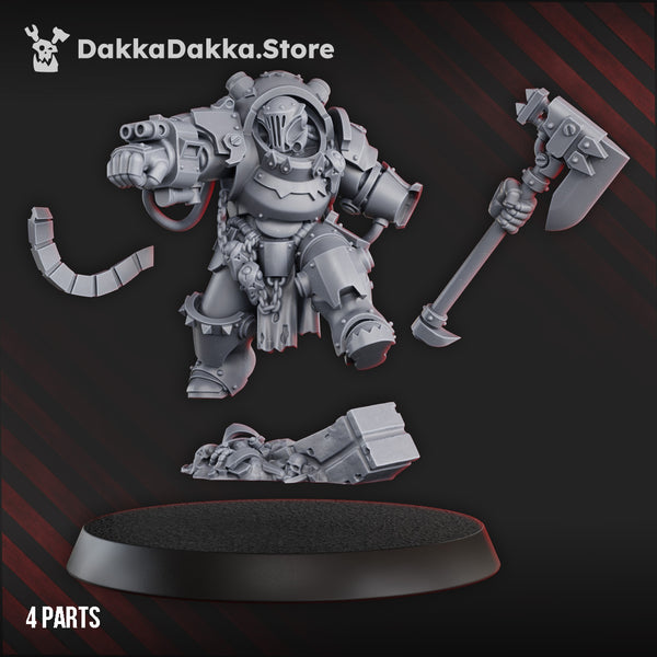 The Gorgworks Vanguard - Gorgwork Commander In Heavy Armor by Dakka Dakka