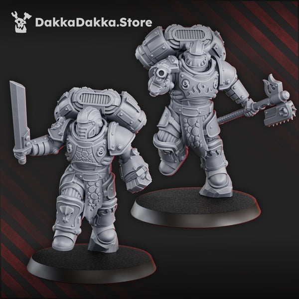 Space Knights - Ignisaurus Clan Warriors Storm Squad With Jetpacks by Dakka Dakka