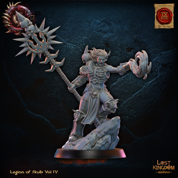 Warriors of the Dark Gods (Legion of Skulls)  - Skull Chosen Sorceress   Unit by Lost Kingdom Miniatures