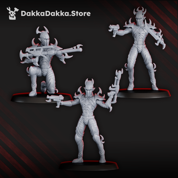 Dark Alvs - Warrior Squad - Night Raiders by Dakka Dakka