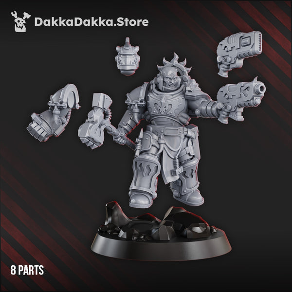 Space Knights - Lieutenant Argus Saurus - Prime Armored Leader by Dakka Dakka